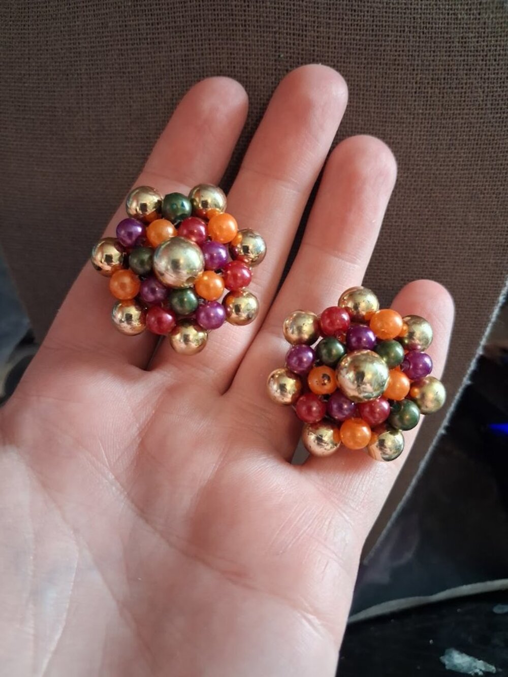 Unique clip on earrings